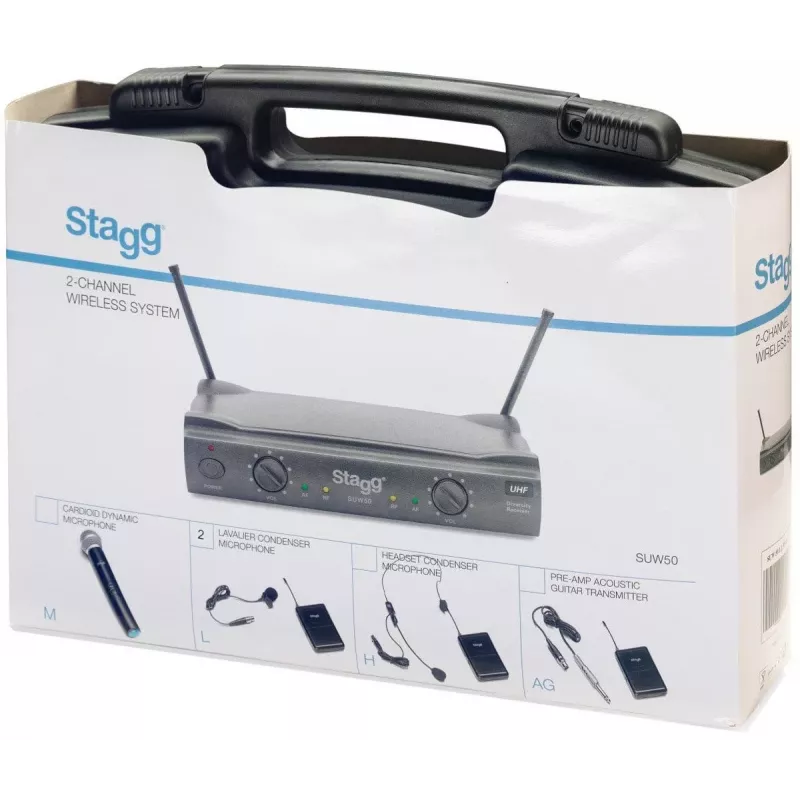 Stagg SUW 50 LL FH EU belaidė UHF sistema juoda