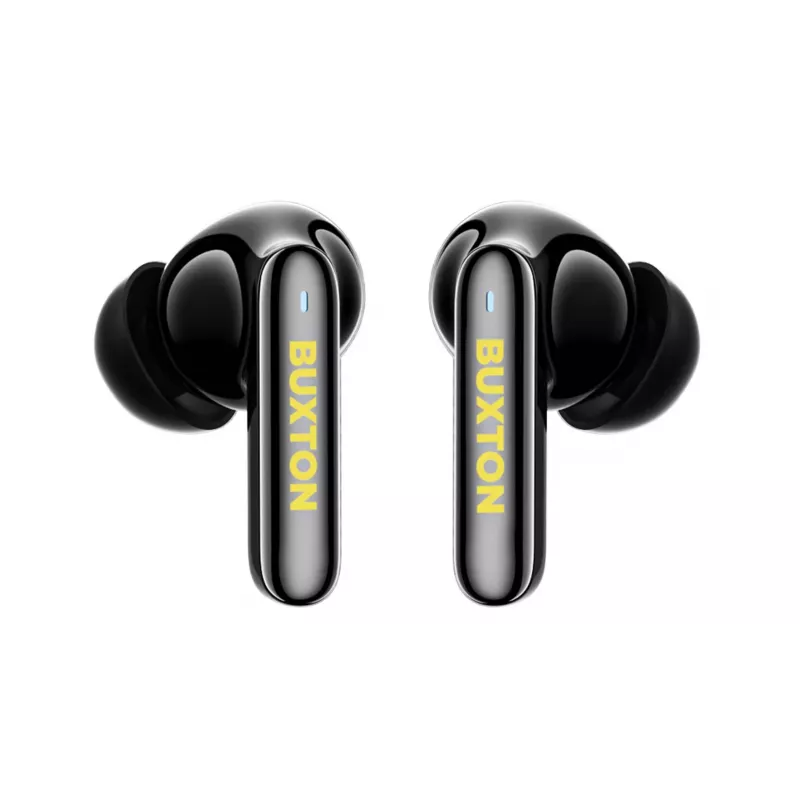 BXT Buxton BTW 7200 Black Tuya – Tikros belaidės ausinės su įkrovimo dėklu, juodos, Bluetooth 5.2, IPX4, liečiamas valdymas, Tuya Smart App