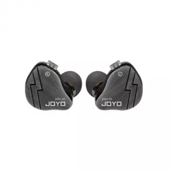 JYO JOYO JMH-05 In-Ear Monitor – 9,2 mm dinaminis garsiakalbis, atjungiamas kabelis, 16 omų, juoda/skaidri