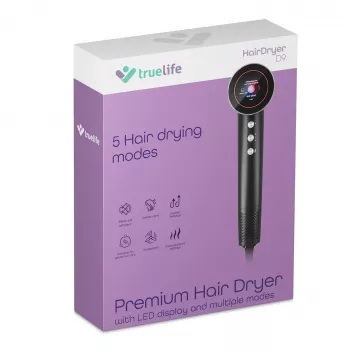 TLF TrueLife HairDryer D9 Plaukų Džiovintuvas 1600 W Juodas