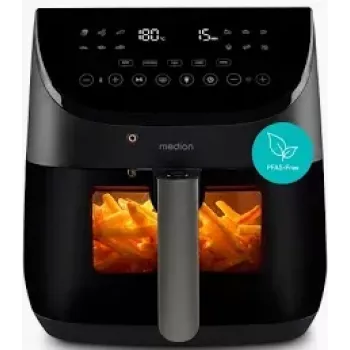 MEDION MD 13060 X20 XXL Air Fryer 6.6 L Black 1700 W su maisto termometru