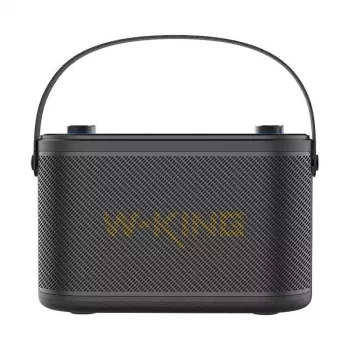 W-KING H10 nešiojamas Bluetooth garsiakalbis 120W RGB lemputės IPX6 juodos spalvos