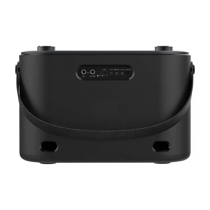 W-KING H10 nešiojamas Bluetooth garsiakalbis 120W RGB lemputės IPX6 juodos spalvos