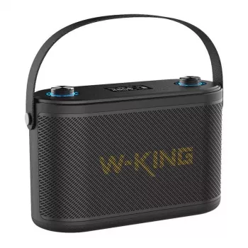 W-KING H10 nešiojamas Bluetooth garsiakalbis 120W RGB lemputės IPX6 juodos spalvos