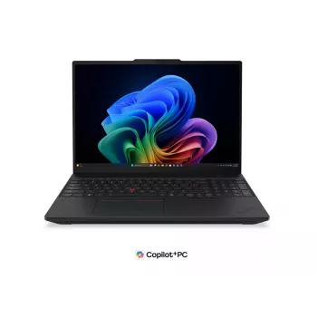 Lenovo ThinkPad T16 G5 Intel nešiojamas kompiuteris - 16 inch WUXGA IPS Anti-Glare, Intel Core Ultra 7 355, 32GB LPDDR5X, 512GB SSD, Intel Graphics, Windows 11 Pro, Wi-Fi 7, Bluetooth 5.4, Juoda