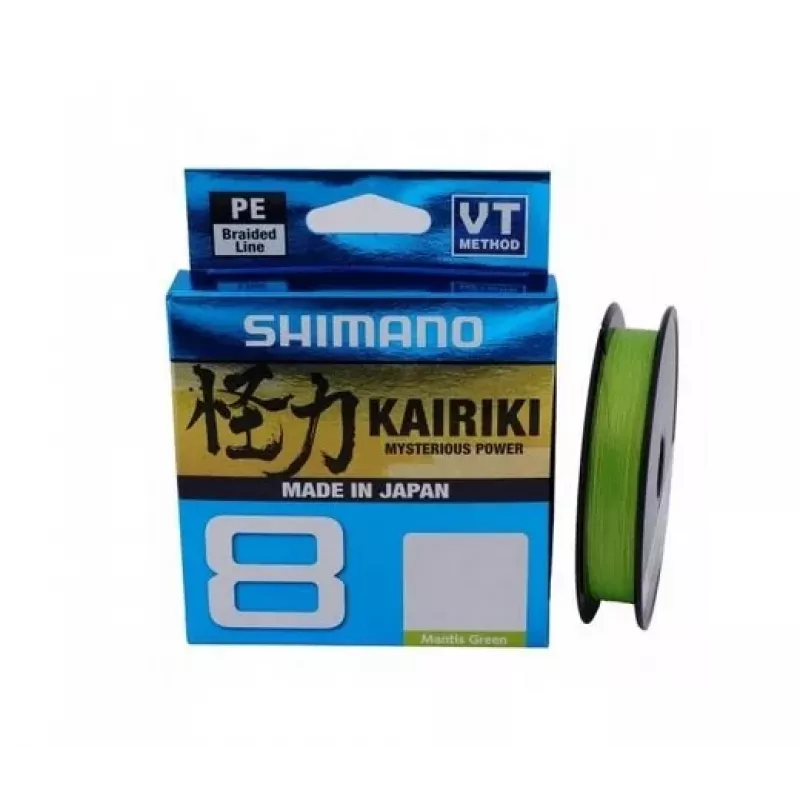 SHIMANO Kairiki 8 Pinta Meškerės Valas 0.060mm 150m 5,3kg Mantis Green