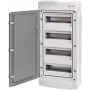 ETI ECH-48PT-S Plastikinis skirstomųjų įrenginių korpusas 48 moduliai 4x12M N+PE IP65 Rūkytos spalvos durelės Baltas 1500V DC