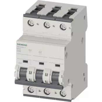 SIEMENS SENTRON 5SY4 Miniatiūrinis automatinis jungiklis 5SY4350-7 C50A 3-polių 10kA