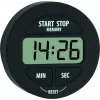 TFA 38.2022.01 skaitmeninis laikmatis ir chronometras, juodas