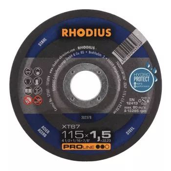 RHODIUS XT 67 115x1.5x22.23 Pjovimo Diskas Pro Blue