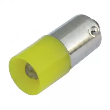 Scharnberger 37404 LED indikatorinė lemputė R10x25mm Ba9s 24-28V AC/DC balta