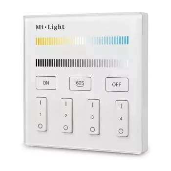 MIBOXER B2 LED nuotolinio valdymo skydelis Dual White (CCT) 4 zonos