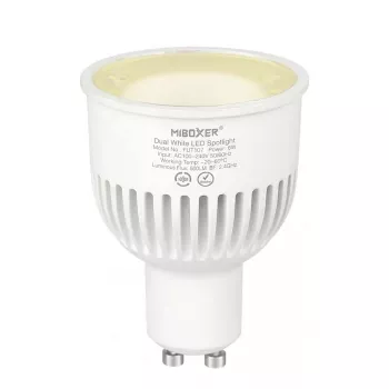 MIBOXER FUT107 LED Retrofit GU10 6W Dual White LED prožektorius