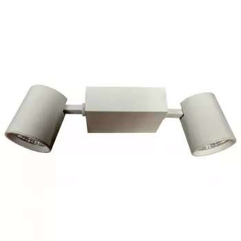 SYNERGY21 LED bėginis šviestuvas 2x25W su reguliuojamomis galvutėmis, šilta balta 3000K, 4500lm, 36°, 3 fazių bėgis