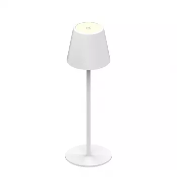 SYNERGY21 LED stalinė lempa su įkraunama baterija, lauko IP54, liečiamas reguliavimas, balta