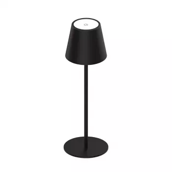 SYNERGY21 Synergy 21 LED stalinė lempa su įkraunama baterija – lauko IP54 – liečiamas reguliavimas – juoda