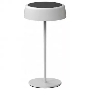 SYNERGY21 LED stalinė lempa SOLAR/Įkraunama baterija, Lauko IP54, Liečiamas jungiklis su reguliavimu, Balta (S21-LED-JT240020)