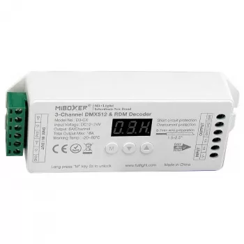 MIBOXER D3-CX LED DMX 3 kanalų RGB valdiklis DMX512