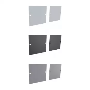 Synergy 21 LED U-Profile ALU3535 End Cap (Pair) Silver