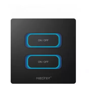 MIBOXER ESR2B 2-Gang Smart Switch 2,4GHz Motion Sensor + Dimmer Remote Control for MiLight/MiBoxer