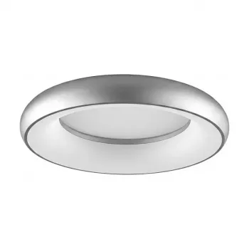 SYNERGY21 LED Apvalus Lubinis Šviestuvas Donut Šilta Balta Sidabrinė 35W