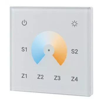 SYNERGY21 LED valdiklis EOS 05 sieninis reguliatorius Dual White (CCT) jutiklinis 4 zonos