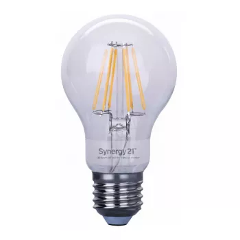 SYNERGY21 LED Retrofit E27 A60 lemputė skaidri 10W šilta balta reguliuojamo ryškumo