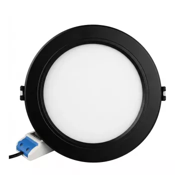Miboxer Synergy 21 Round LED Panel 6W RGB+CCT su RF ir Wi-Fi juodas (FUT068B)