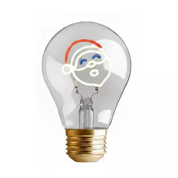 SYNERGY21 LED Retrofit E40 Deko lemputė Kalėdų Senelis su įkraunama baterija