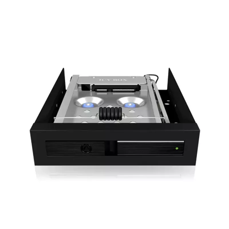 ICY BOX IB-2217ASTS Mobile Storage Rack – 2,5 inch (6,4 cm) į 3,5 inch (8,9 cm) – Juoda