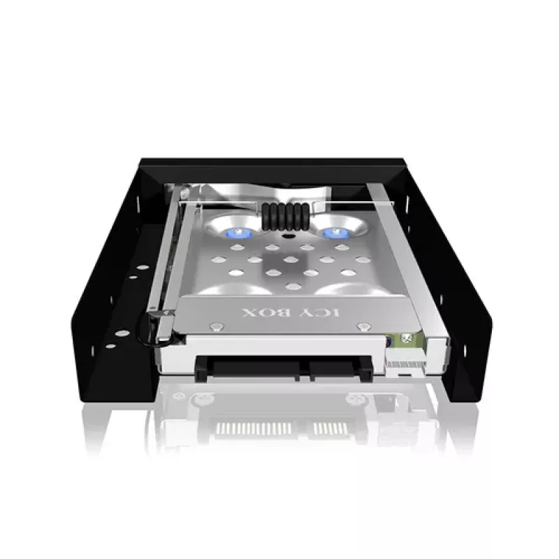 ICY BOX IB-2217ASTS Mobile Storage Rack – 2,5 inch (6,4 cm) į 3,5 inch (8,9 cm) – Juoda