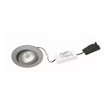 Brumberg Nivalis LED įleidžiamasis prožektorius 8W 3000K 650lm Išpjova 68mm Nikelis