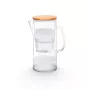Lauben Glass Water Filter Jug 32GW, 3.2L, Borosilicate Glass, BPA-Free, Electronic Filter Life Indicator, Transparent/Black