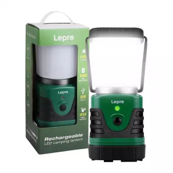 LEPRO 3300008 Camping Lempa, 1000 lm, 3600 mAh