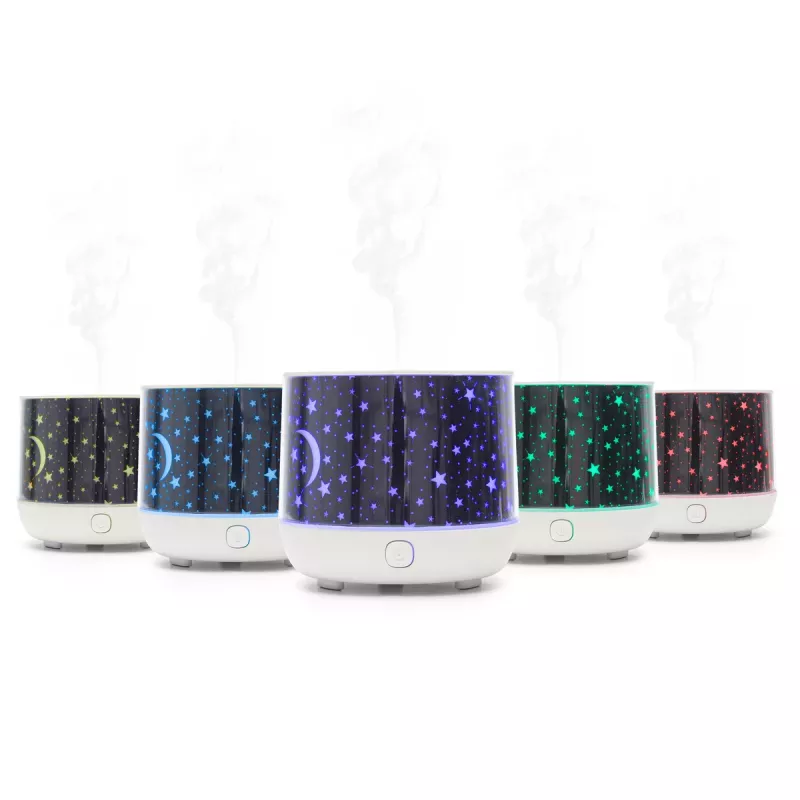 RIO DHNT-EU/1.4 Dream Time ultragarsinis aromadifuzorius, drėkintuvas ir naktinė lemputė, 120 ml, 7 spalvų LED