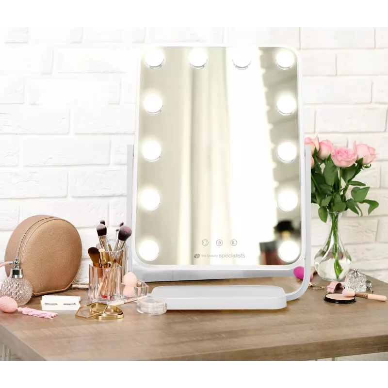 RIO MMHD-EU/1,3 Hollywood Glamour Dressing Table Mirror su LED apšvietimu