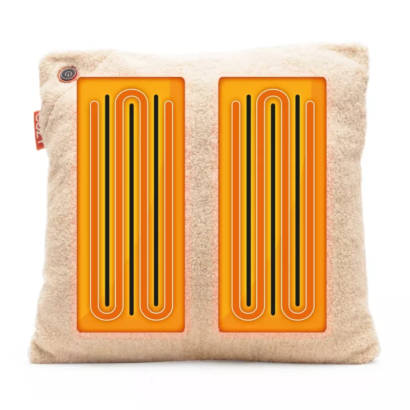 Bodi-Tek BT-CSHT2-W-BG-PB10 COZY Una šildomas komforto pagalvėlė 45 x 45cm, smėlio spalvos