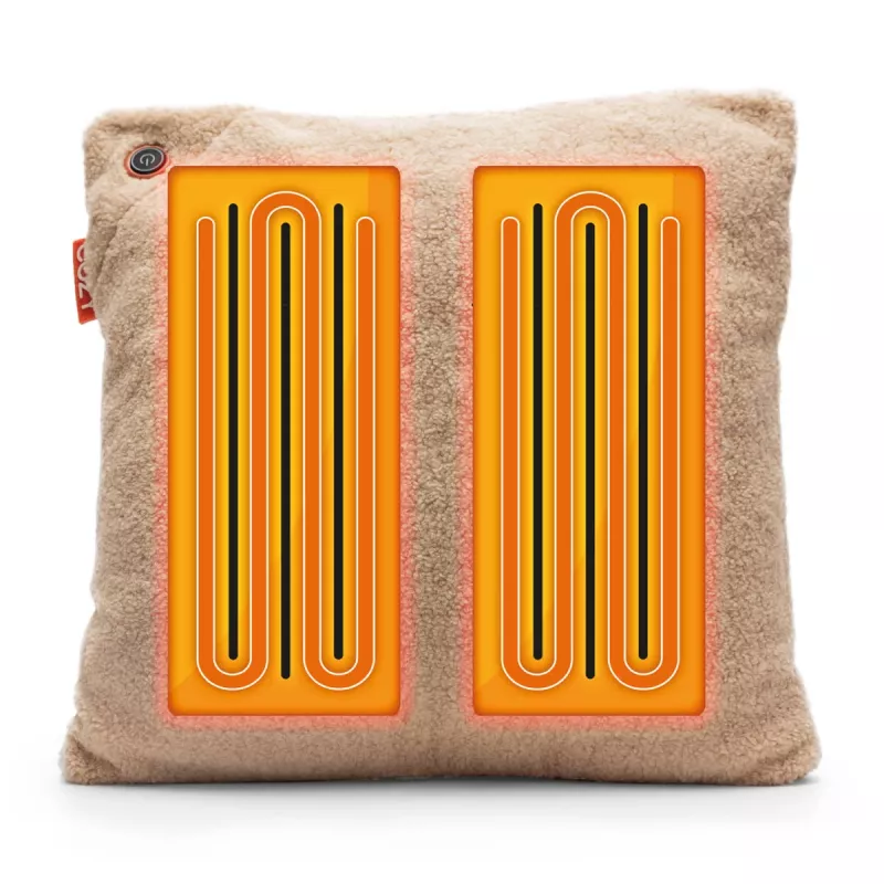 Bodi-Tek BT-CSHT2-W-LC-PB10 COZY Una šildoma komforto pagalvėlė 45 x 45 cm, šviesaus šokolado spalvos