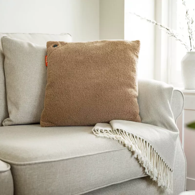 Bodi-Tek BT-CSHT2-W-LC-PB10 COZY Una šildoma komforto pagalvėlė 45 x 45 cm, šviesaus šokolado spalvos