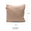Bodi-Tek BT-CSHT2-K-BG-PB10 COZY Una Cushion Knitted & Power Bank 10000 mAh, Smėlio spalvos