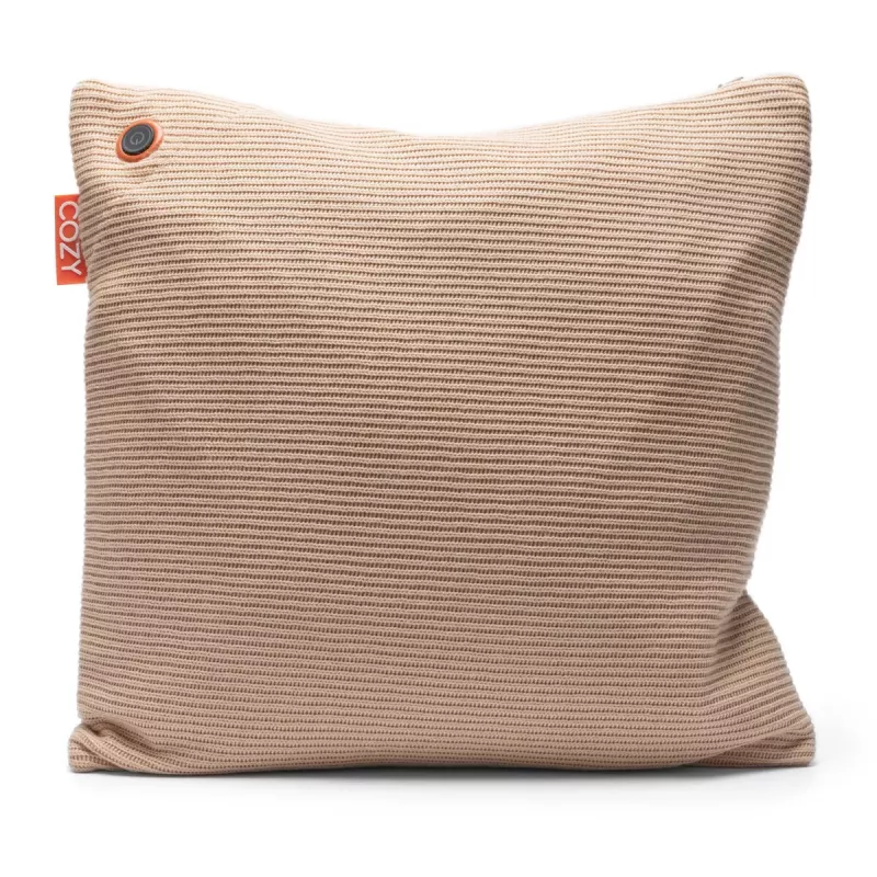Bodi-Tek BT-CSHT2-K-BG-PB10 COZY Una Cushion Knitted & Power Bank 10000 mAh, Smėlio spalvos