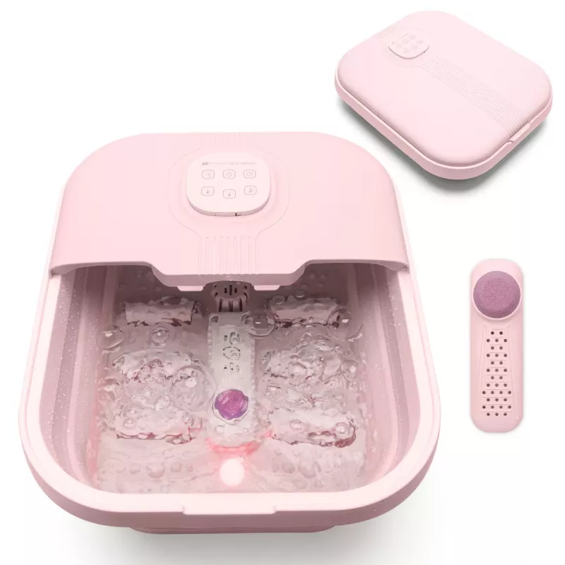 RIO FTBH13-EU-PK/1,3 Deluxe sulankstoma pėdų SPA vonelė, rožinė