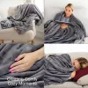 Bodi-Tek BT-BLHT-EU/1.0 COZY Snuggle Blanket Heated Throw 130 x 160 cm, Pilka
