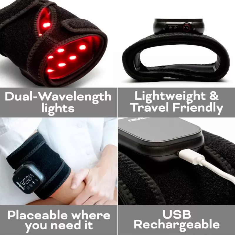 Reviber RV-MATP-EU Infrared Light Therapy Pad - 660nm & 850nm, 120 LED, Lankstus Neoprenas