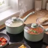 Progress BW14255G Neutrals 5 dalių keptuvių rinkinys – Kaltinis aliuminis, akmens efektu neprideganti danga, tinka indukcijai