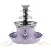 Giles & Posner EK3428GSPPVDE 3 pakopų šokolado fontanas, 300 g talpa, 70 W, juodas/sidabrinis