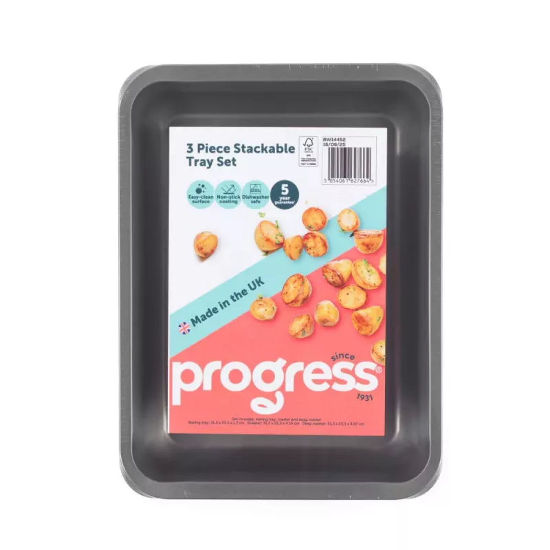 Progress BW14452 3 vienetų sukraunamų dėklų rinkinys