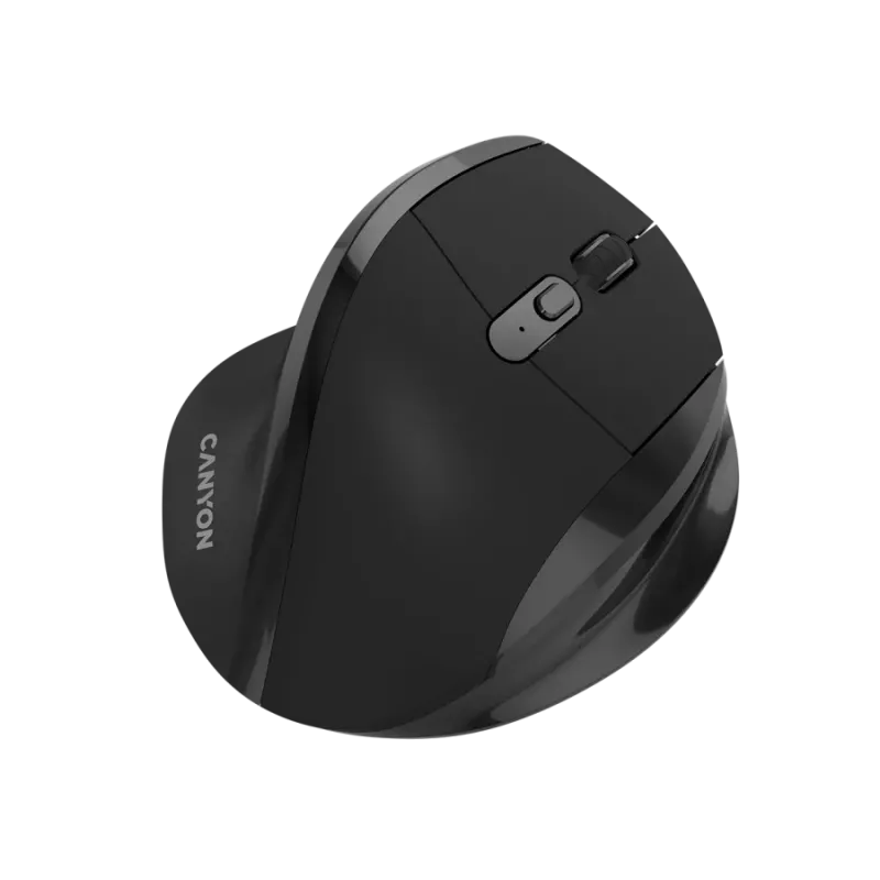 CANYON OnClick 17 ergonomiška belaidė pelė 1600 DPI 6 mygtukai juoda
