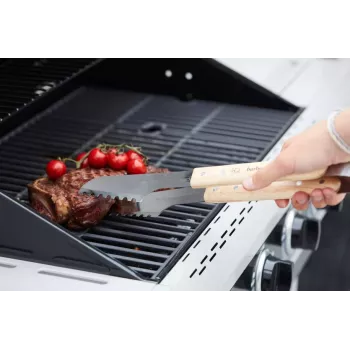 Barbecook Luxury Tongs FSC, 40 cm, Stainless Steel & Wood