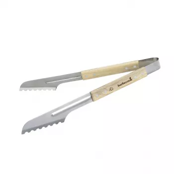 Barbecook Luxury Tongs FSC, 40 cm, Stainless Steel & Wood